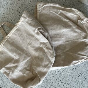 Beige Canvas Hanging Decor Bags